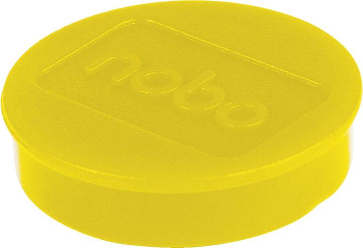 Actual product image Nobo Magnet round 32mm 1915302 yellow 10 pieces (10 x)