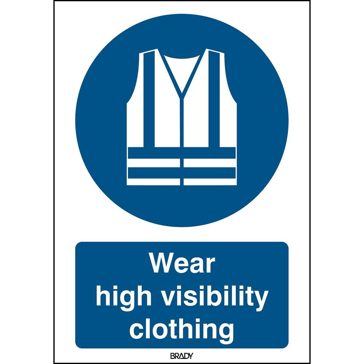 Brady, Sicherheitskennzeichnung, ISO Safety Sign - Wear high