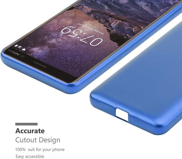 Actual product image Cadorabo TPU Matt Metallic Cover (Nokia 7 Plus)