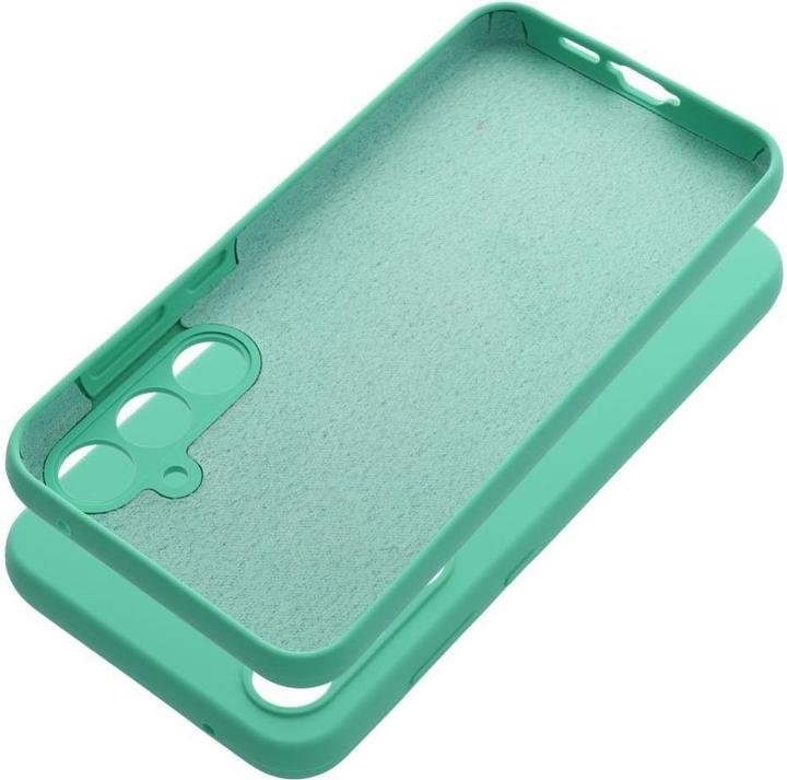 Actual product image OEM Back panel cover Case SILICONE 2mm for SAMSUNG A55 5G mint