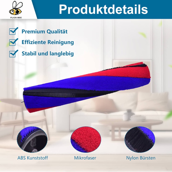 Produktbild Flickbee soft roller replaces Dyson 966488-01 for V6 V7 V8 V10 V11