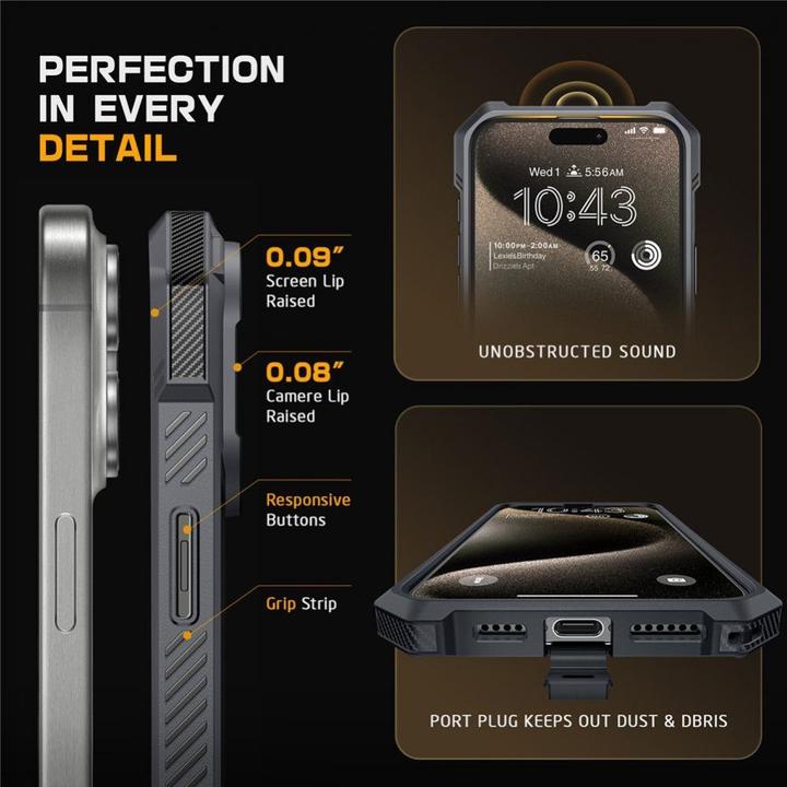 Actual product image Supcase Ub Grip Mag Magsafe Iphone 16 Pro Max Grey (Apple iPhone 16 Pro Max)