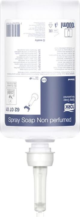 Immagine prodotto Tork 620701 Sapone spray 1l 6pz. (Sapone liquido, 1000 ml)
