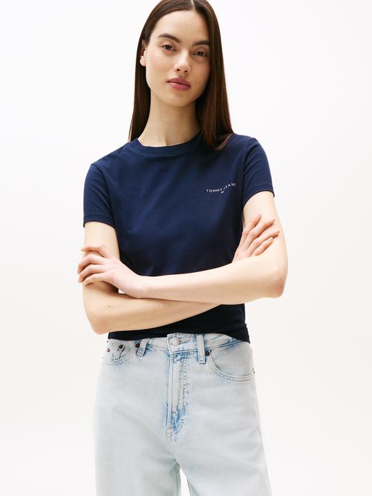 Actual product image Tommy Jeans Tjw Slim Linear Ss Tee Ext (M)