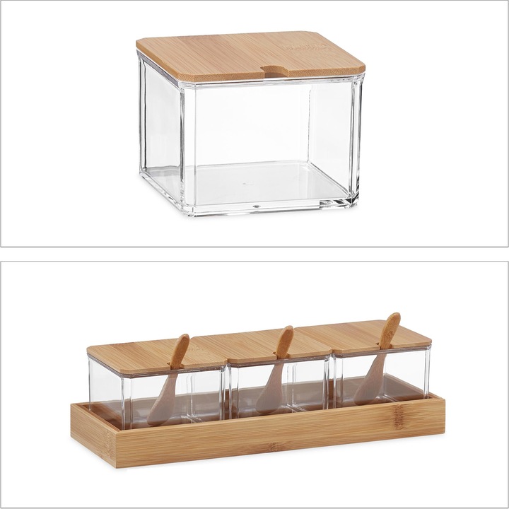 Actual product image Relaxdays Spice container set