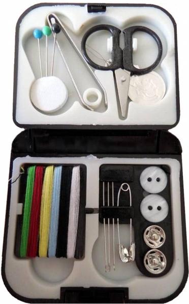 Immagine prodotto Benson Mini set da viaggio per cucito da 16 pezzi con borsa, ago da cucito e scatola