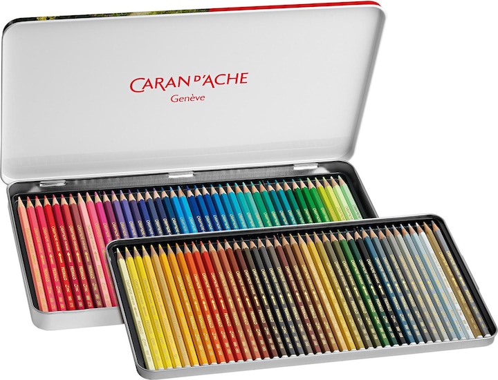 Actual product image Caran d'Ache Prismalo Aquarelle Metallschachtel (Multicoloured, 80 x)