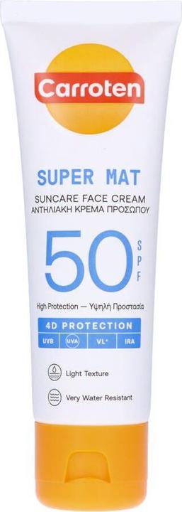 Actual product image Carroten Face Super Mat Cream SPF 50 50 ml (Sun cream face, SPF 50, 50 ml)