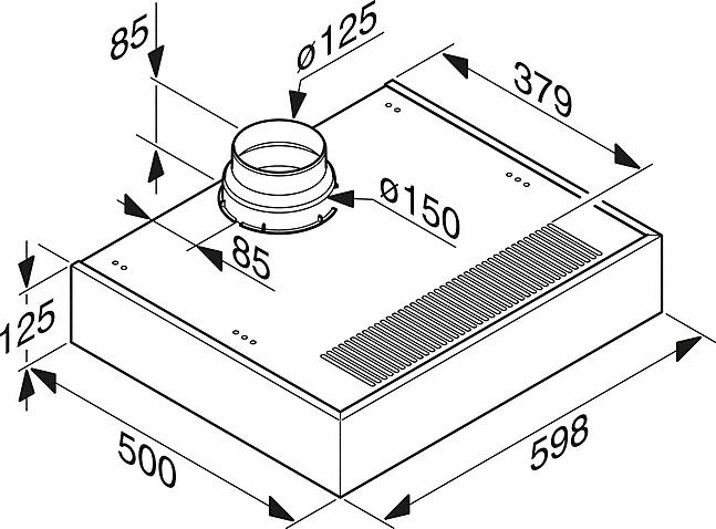 Actual product image Miele Da 1260 (Substructure hood)