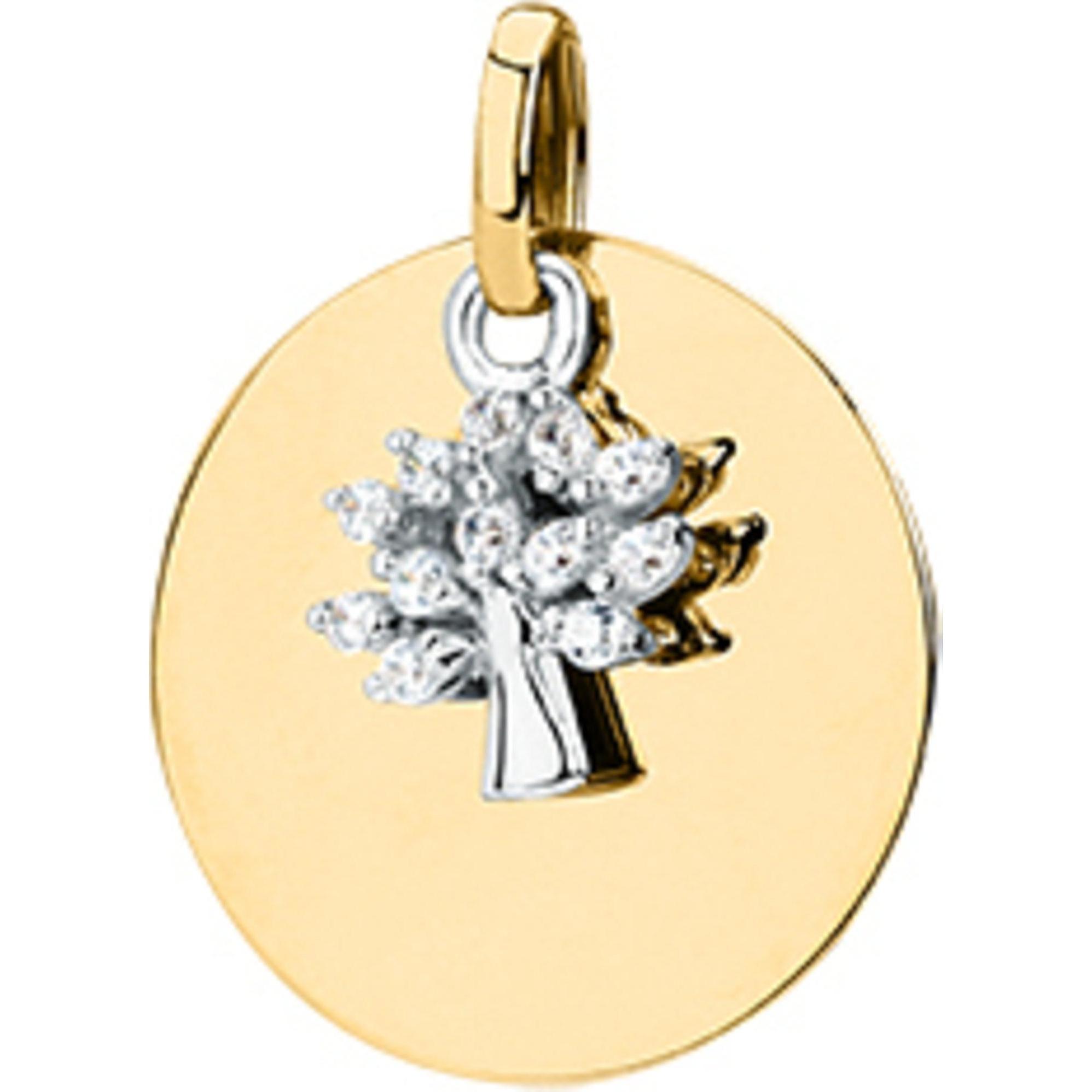 Favs, Kettenanhänger, Anhänger, (375er Gelbgold, 375er Weissgold)