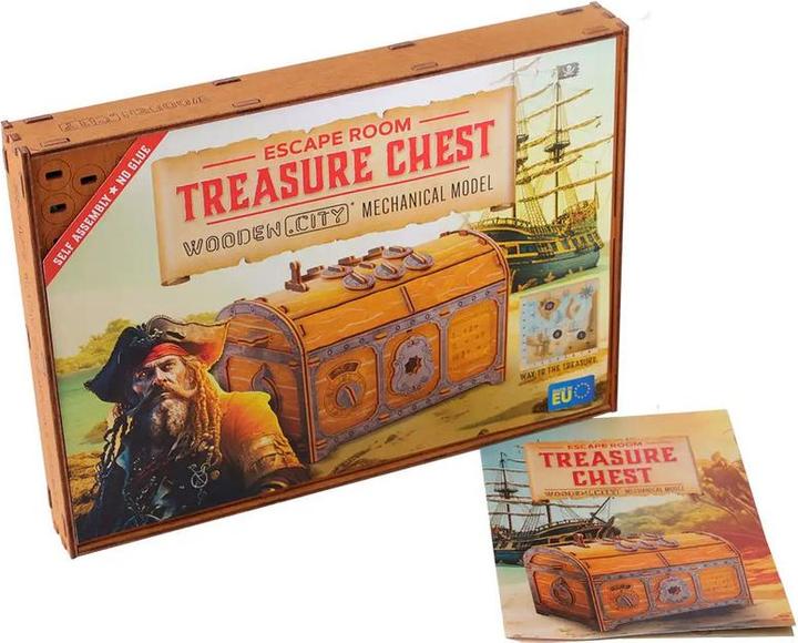 Produktbild WoodenCity Holzmodel 3D Treasure Chest (165 Teile)