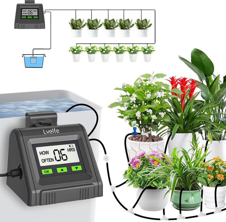 Immagine prodotto Lvelfe Automatische Indoor-Bewässerung für 11 Pflanzen (Kit di irrigazione)