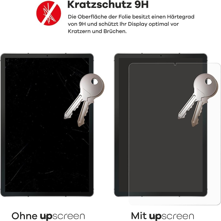 Actual product image upscreen Scratch Shield Glass (1 Piece, iPad 2021 (9th Gen))