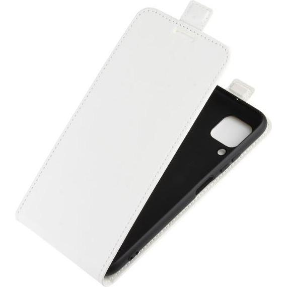 Thumbnail - MU Classic Leder Flipcase Hülle (Huawei P40 Lite), Smartphone Hülle, Weiss