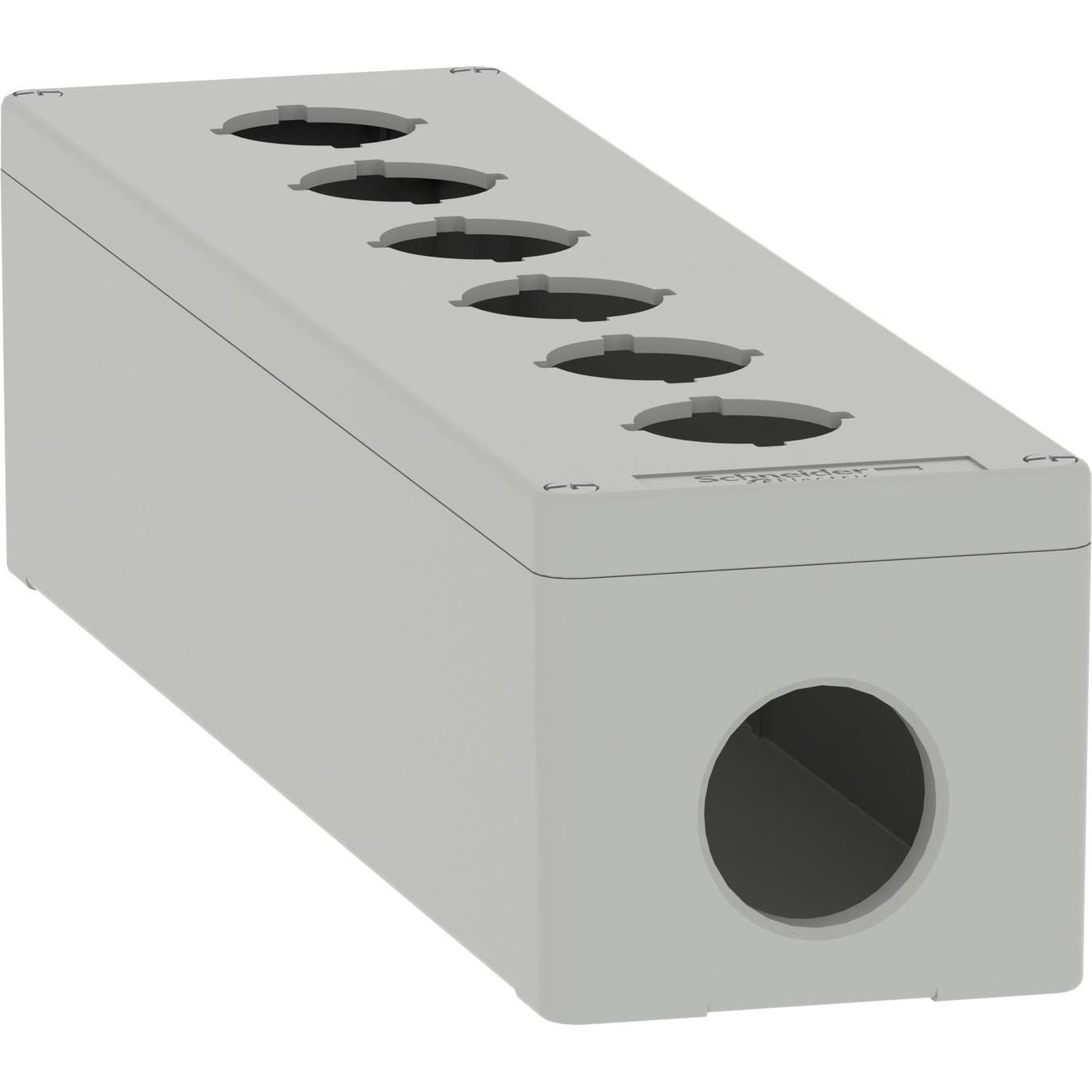 Thumbnail - Schneider Electric XAPD5606 Leergehäuse XAP Metall grau für 6x30mm - CSA (Gehäuse), Elektronikzubehör + Gehäuse, Grau
