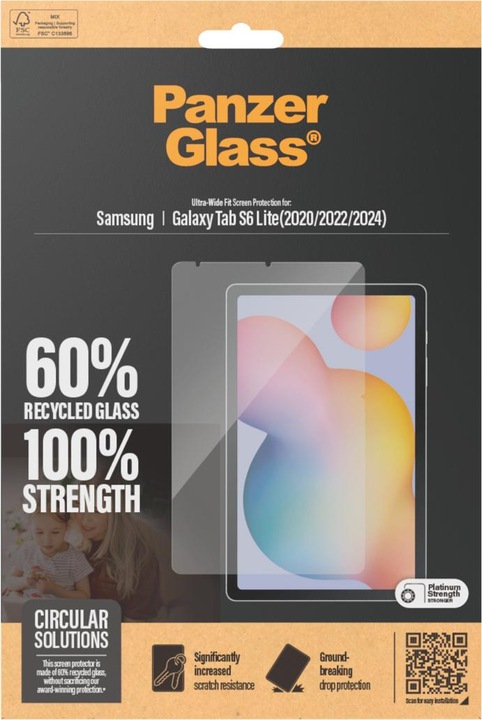 Productafbeelding PanzerGlass Ultrabrede pasvorm (1 Stuk, Galaxy Tab S6 Lite (2022))