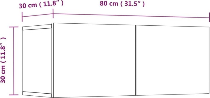 Produktbild VidaXL Delcine (100 x 30 x 30 cm)