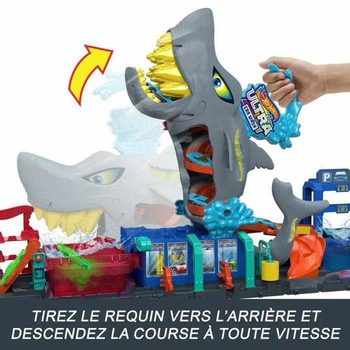 Actual product image Hot Wheels City Ultimate Shark Car Wash