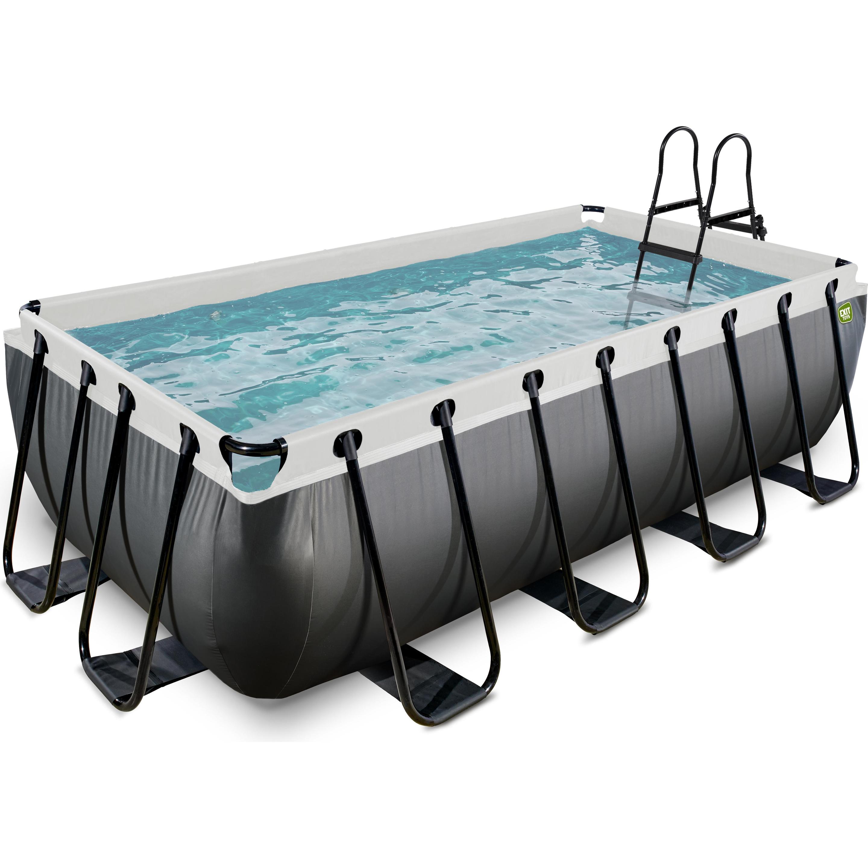 Exit, Pool, Black Leather Pool (400 x 200 x 100 cm)