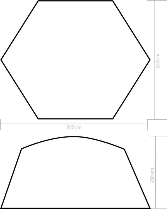 Actual product image vidaXL Pooldach