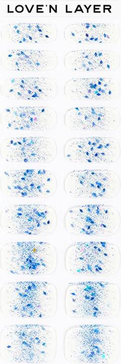Produktbild Love'n Layer - Funky Sparkle Blue (Nagelkleber, Funky Sparkle Blue)