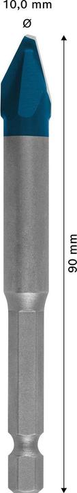 Image du produit Bosch Professional Zubehör Foret EXPERT HEX-9 HardCeramic, 10 x 90 mm (10 mm)