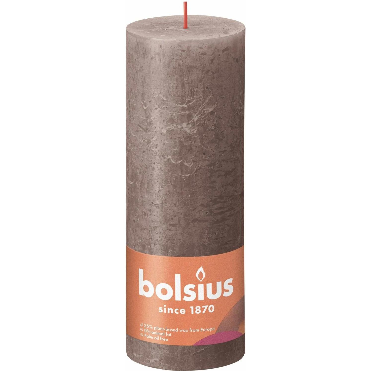 4x Bolsius, Kerzen, Stumpenkerze 'Rustiko Shine' (1 Stk.)