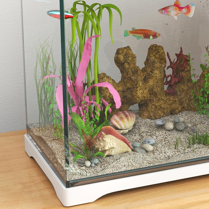 Image du produit PawHut Aquarium Glas, ABS Weiss (17 l)