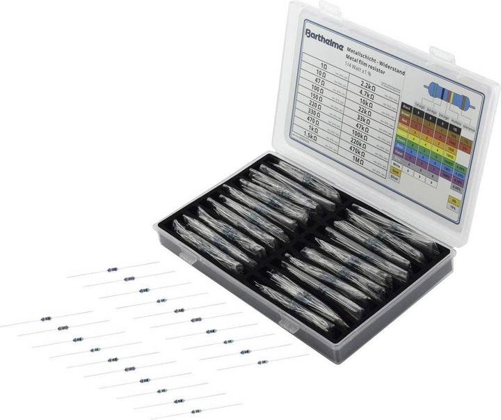 Image du produit Barthelme Assortiment de résistances à couche métallique 400 pièces