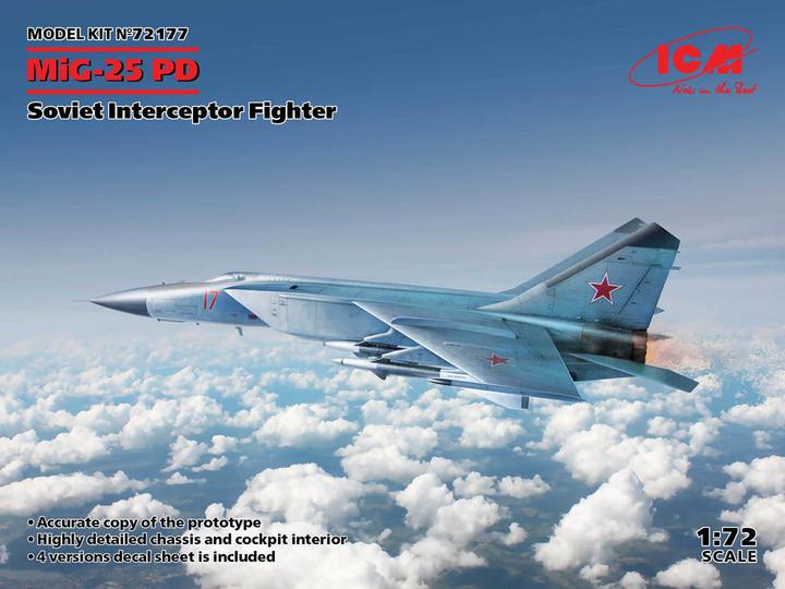 Image du produit ICM MiG-25 PD, chasseur intercepteur soviétique