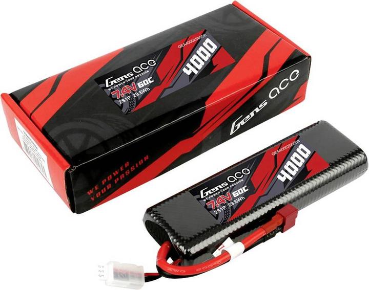 Actual product image Gens Ace 2S1P HardCase (7.40 V, 4000 mAh)
