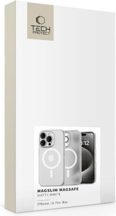 Produktbild Tech-Protect MagSlim MagSafe Case for iPhone 16 Pro Max - White (Apple iPhone 16 Pro Max)