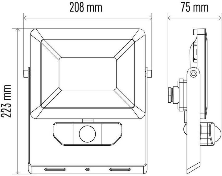 Produktbild Emos LED-Strahler ILIO mit Bewegungsmelder, 51W (4000 lm, IP44)