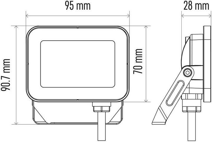 Produktbild Emos LED Flutlicht PROFI, 10W neutralweiss (1100 lm, IP65)