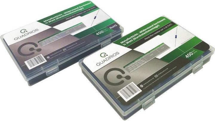 Actual product image Quadrios Metal layer resistor set - 800 pcs (400 pcs 0.25W 400 pcs 0.5W)