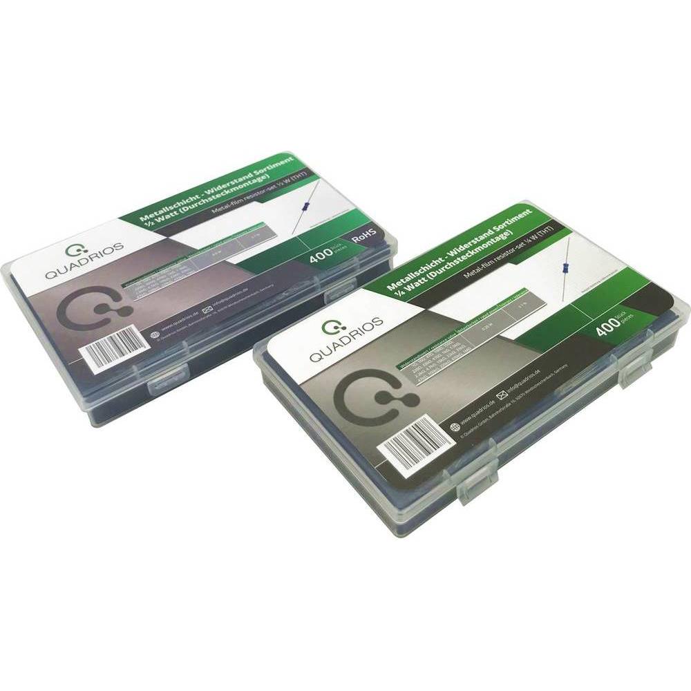 Quadrios Metallschicht-Widerstands-Set - 800 tlg. (400 St. 0.25W 400 St. 0.5W), Widerstand