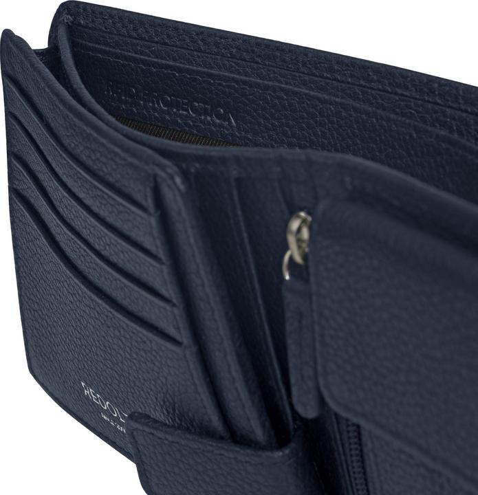 Image du produit Redolz Leather Essentials QF Geldbörse RFID Leder 12 cm ausklappbar mit Reissverschlussfach