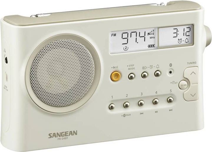 Produktbild Sangean PR-DA BT Tischradio, Pastel Cream (LW, MW, FM, KW, Bluetooth)