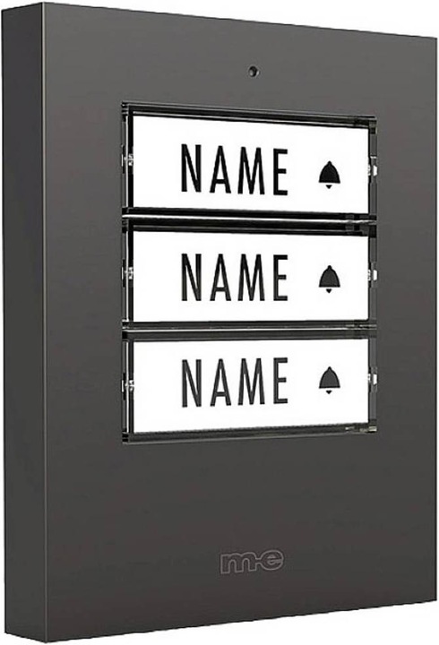 Actual product image Modern-Electronics Radio bell push button 3-family house (Funk)