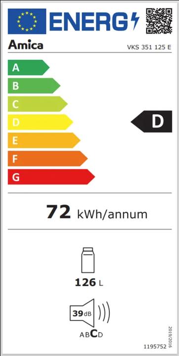 Energie-Label Amica VKS 351 125 E