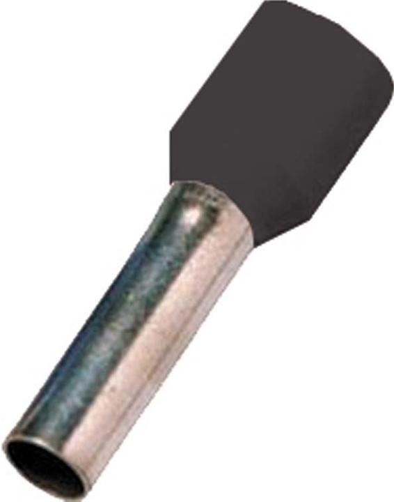 Intercable Isoleret terminalrør sort 1,5mm2 L=8mm - (100 pcs.)