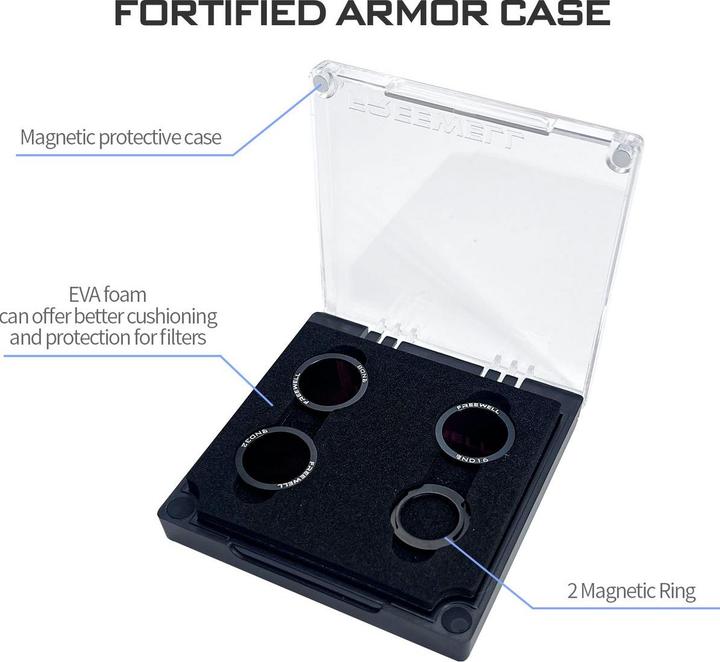 Actual product image Freewell Neo Magnetic Hybrid Filters Bright Day (Drone filters, DJI Neo)