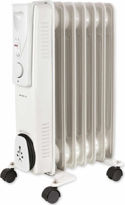 Actual product image Emerio Oil radiator 7 fins monobloc. Thermostat (1500 W)