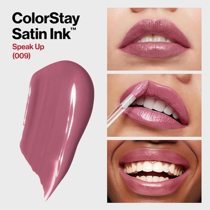 Actual product image Revlon ColorStay Satin Ink Lipstick Speak Up 009 (009 Speak Up)