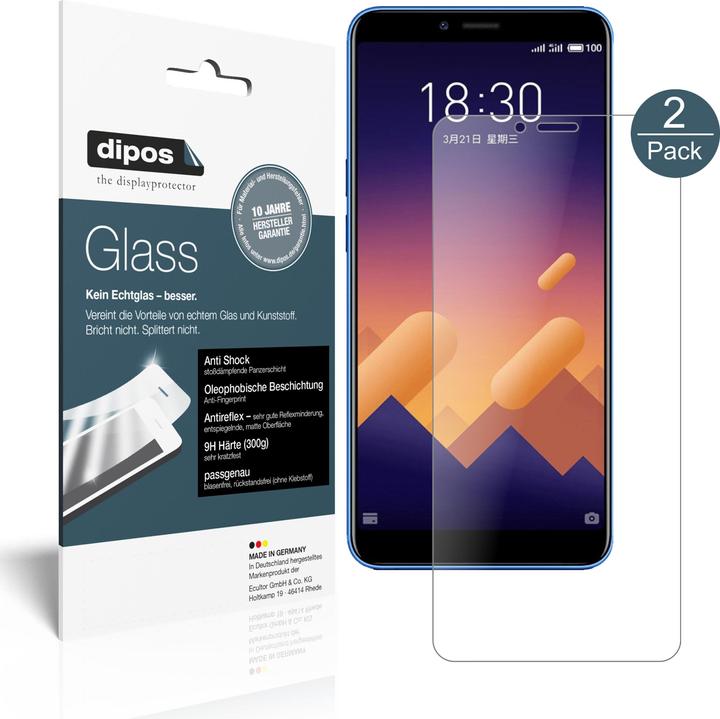 Dipos Displayschutz Anti-Shock (2 Stk., Meizu E3)