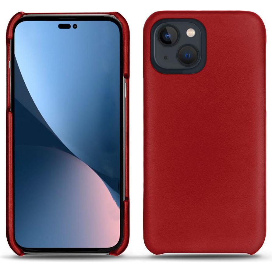 Noreve Lederschutzhülle (Apple iPhone 14 Plus), Smartphone Hülle, Rot