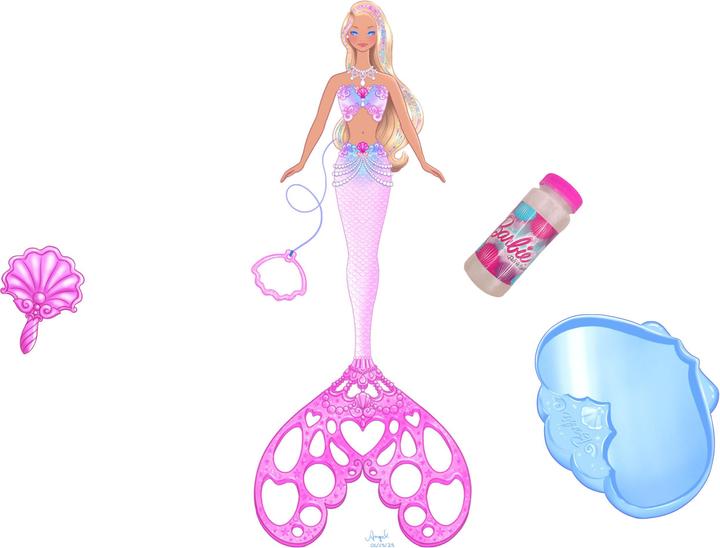 Image du produit Mattel Barbie New Bubbletastic Mermaid
