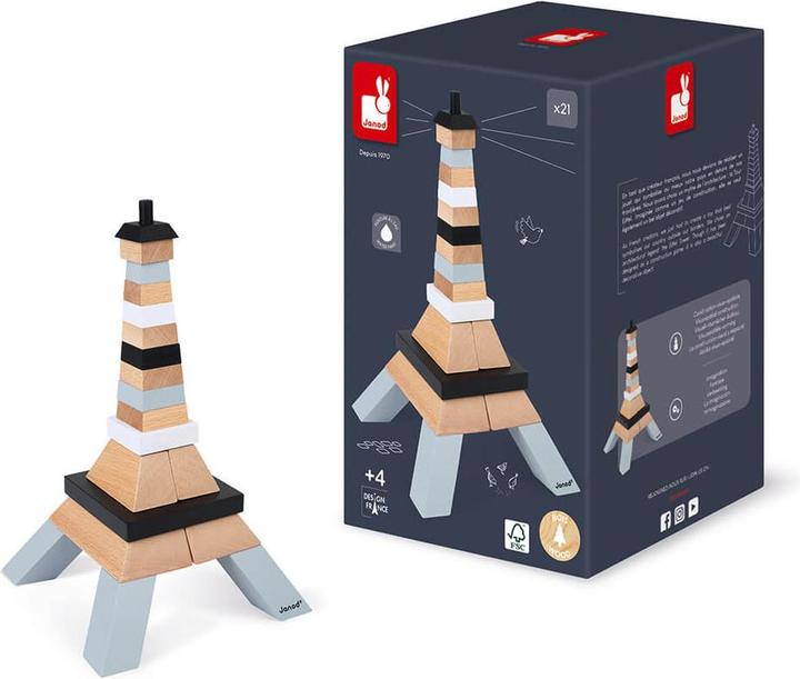 Actual product image Janod Construcion set Eiffel Tower
