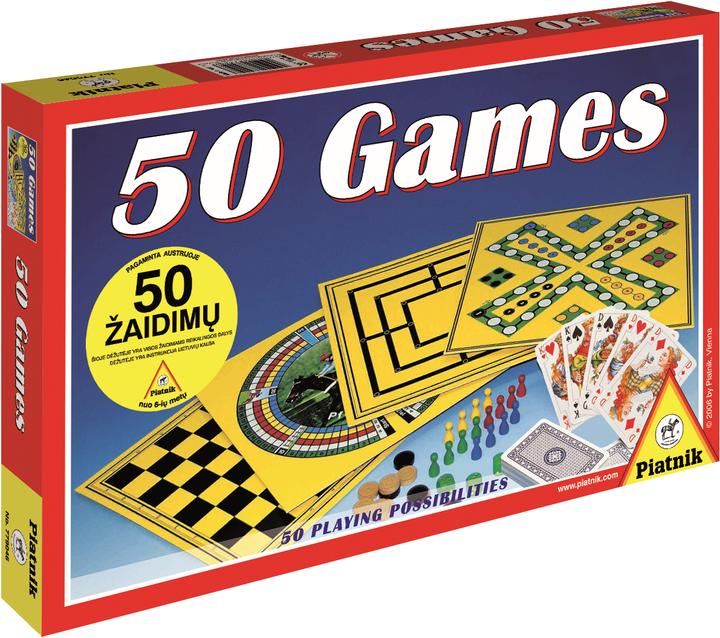 Actual product image Piatnik Set of 50 games (Latvian, Russian) (Latvian, Russian)