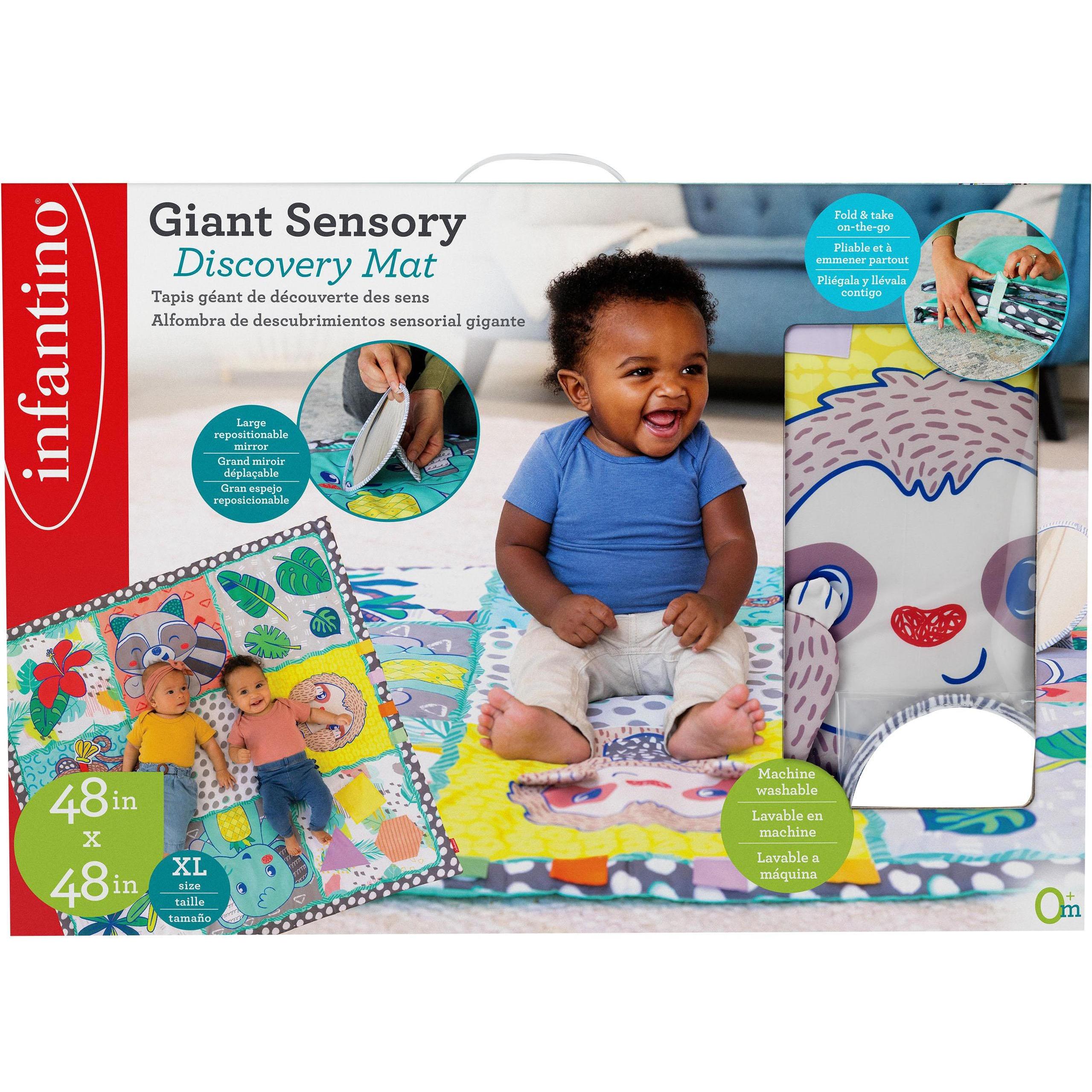 Infantino Mehrfarbig Spielteppich + Spielmatte, A Big Mat Of Discovery (120 X 120 Cm)